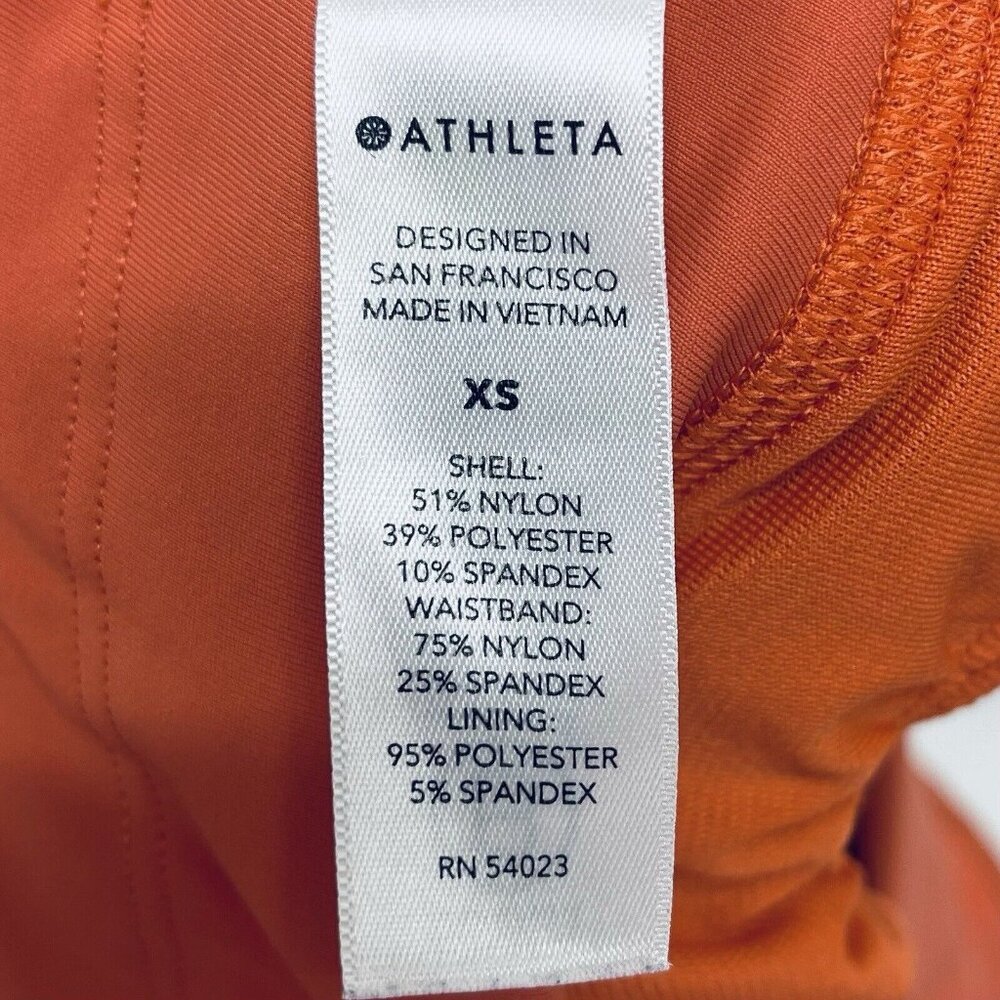 Athleta Shorts Size XS Women’s Space Dye Orange Run With It Textured 3.5’’ - Picture 8 of 10